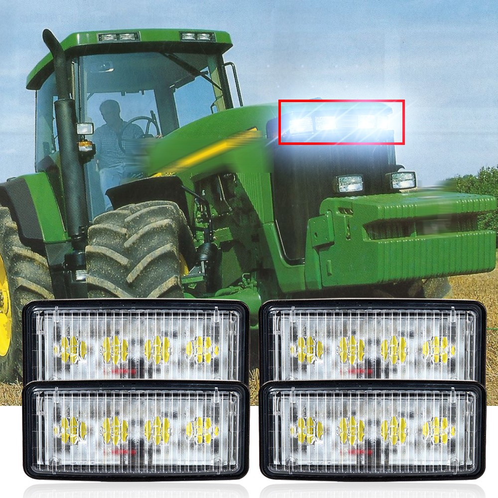 LED Headlight For Deere Crawler Dozers lights replace R161288 RE306510