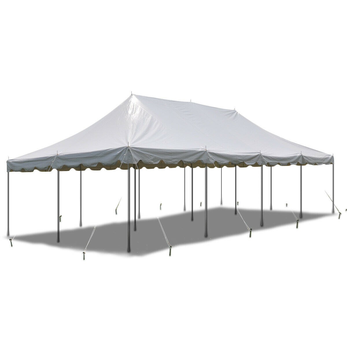 Weekender Pole Tent 20x40 White Canopy Event Wedding Party Backyard Gazebo