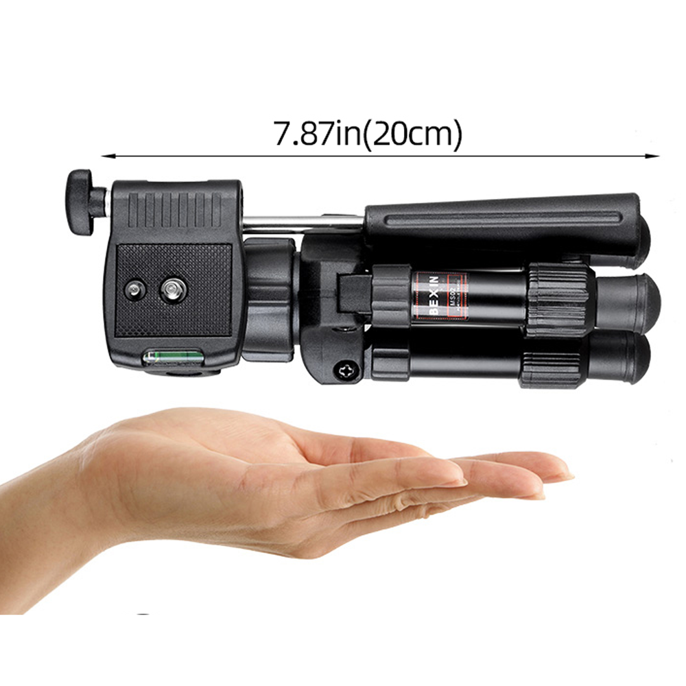 Mini Desktop Tripod Kit with 3-Way Panoramic Head for DSLR Camera Smartphone