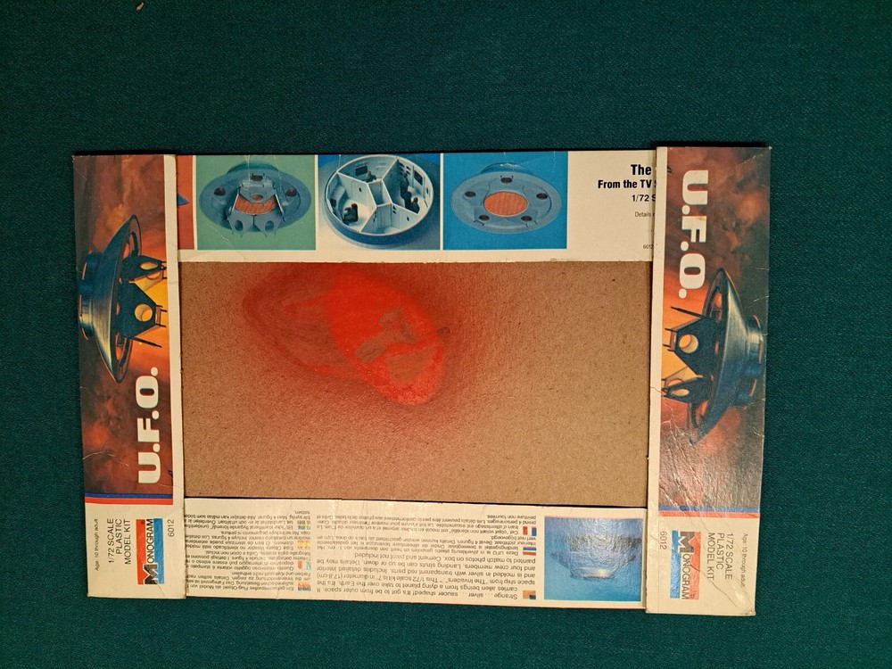 Monogram "The Invaders" U.F.O. Model Kit Box Only