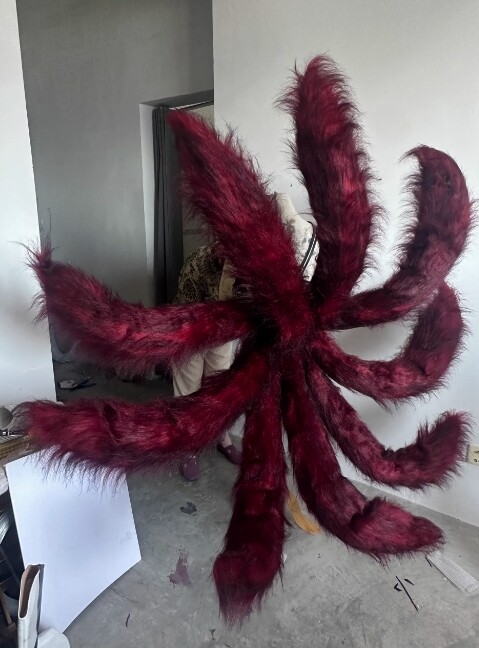 Customize 70 cm tail Nine - tailed Fox Cosplay Props Halloween