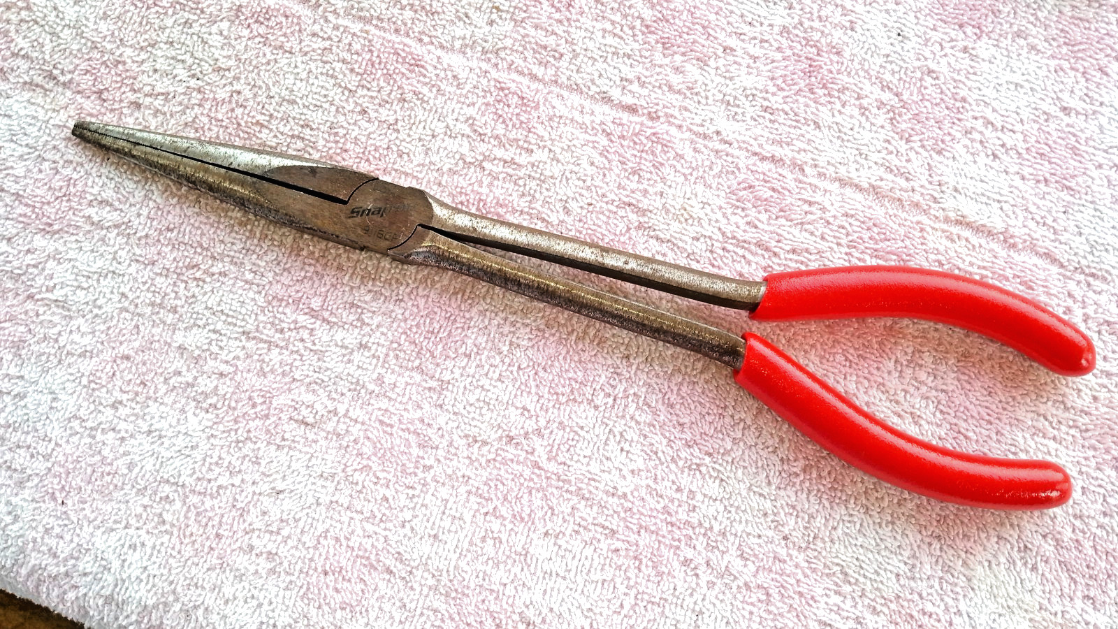 SNAP-ON 11" NEEDLE NOSE PLIERS 911BCP NO WEAR SURFACE BLEMISH FROM STORAGE gift