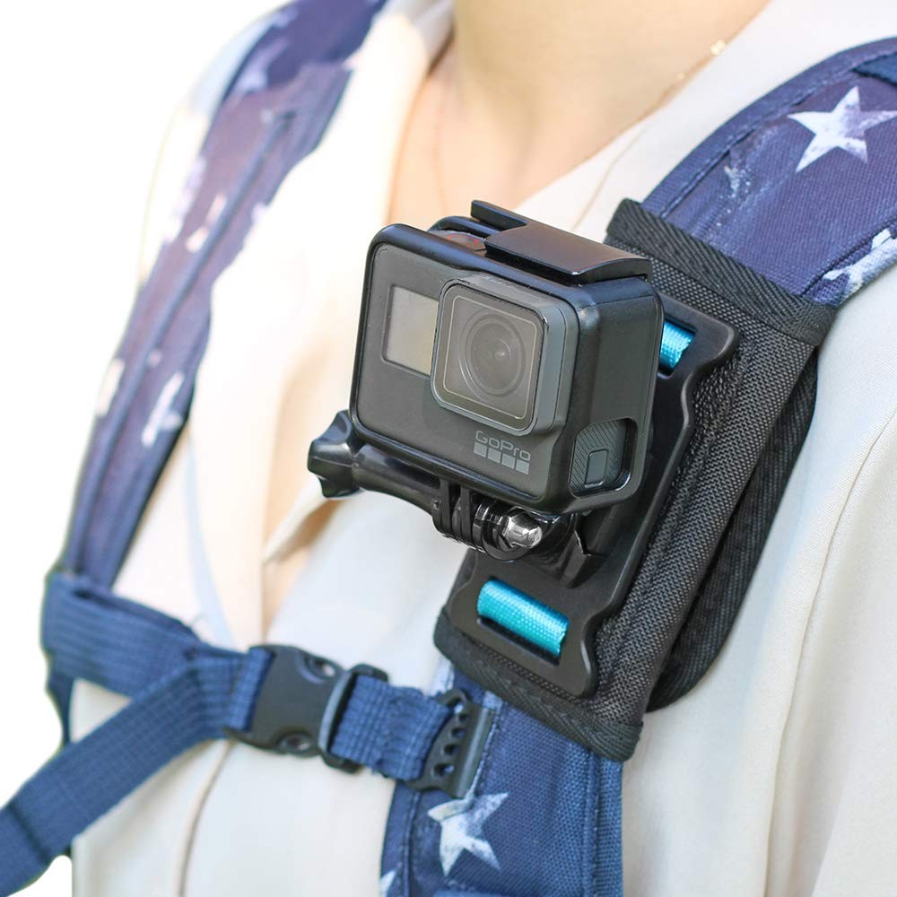 SKEZN Backpack Shoulder Strap Mount Camera with 4.3*2.8*2.2 in, Black1