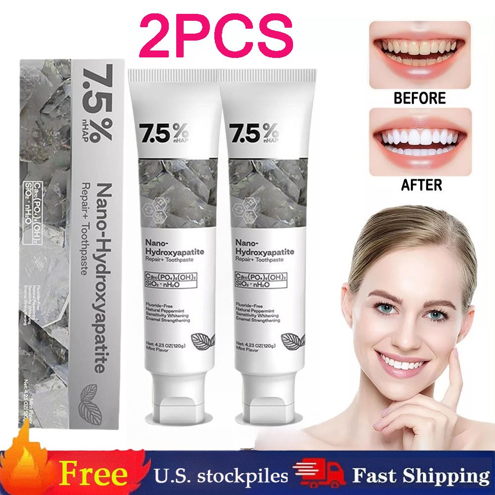 7.5% Hap Nano-Hydroxyapatite Toothpaste Remove Deep Clean For Sensitive Teeth