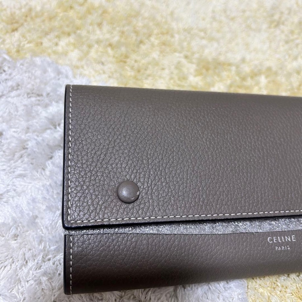 Celine Gray Long Wallet From Japan