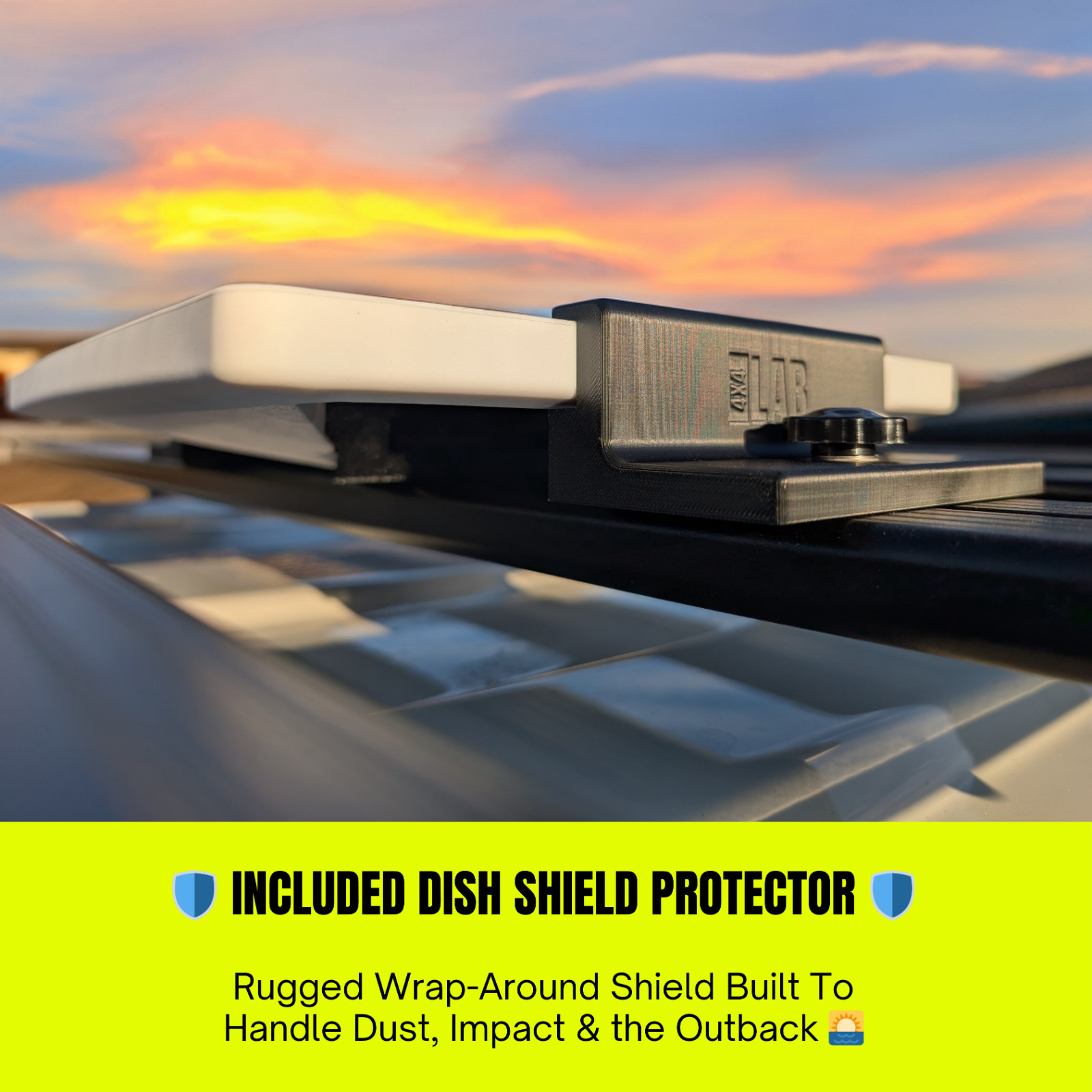 Starlink Mini Roof Rack Mount with Dish Shield Protector
