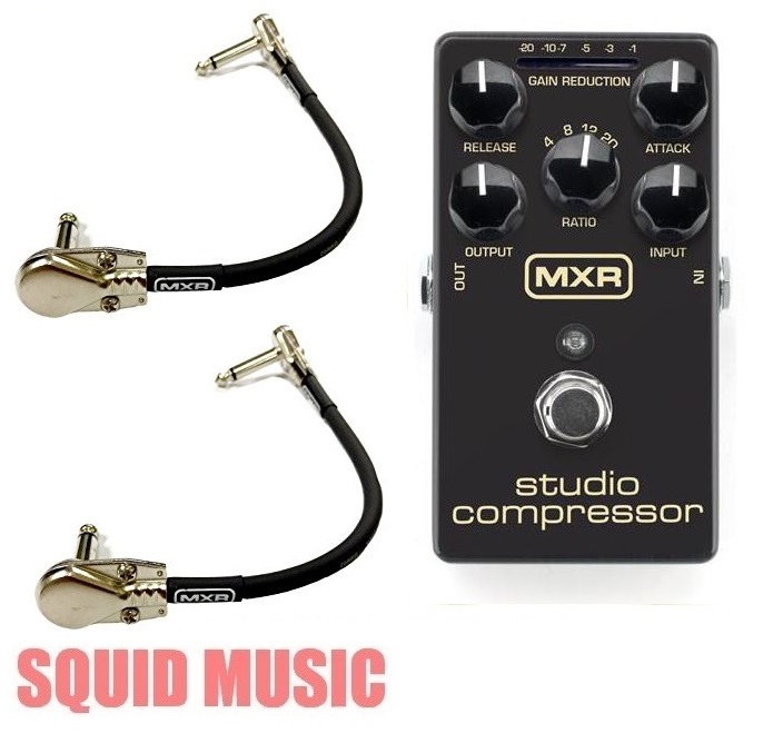 MXR Dunlop Studio Compressor M-76 Guitar Effect M76 True Bypass (2 PATCH CABLES)