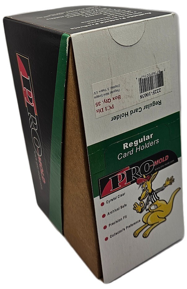 Box of 35 Pro-Mold Regular Mini Snap Card Holder Original PC1 Fits Storage Boxes