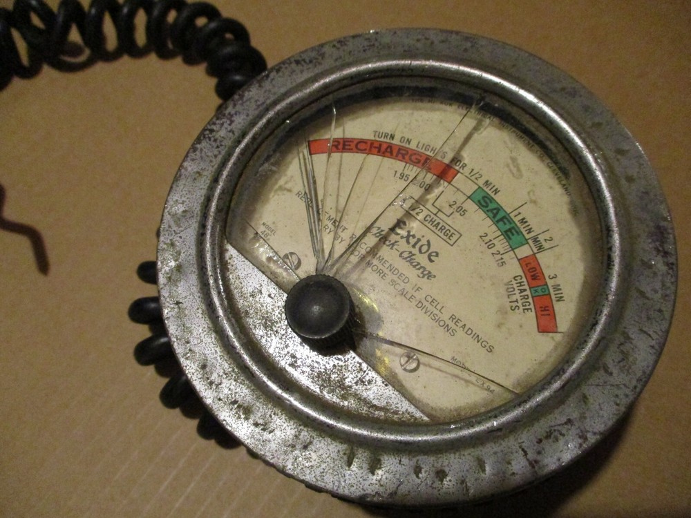 1920s 1930s 1940s ?? + EXIDE Check-Charge Meter +