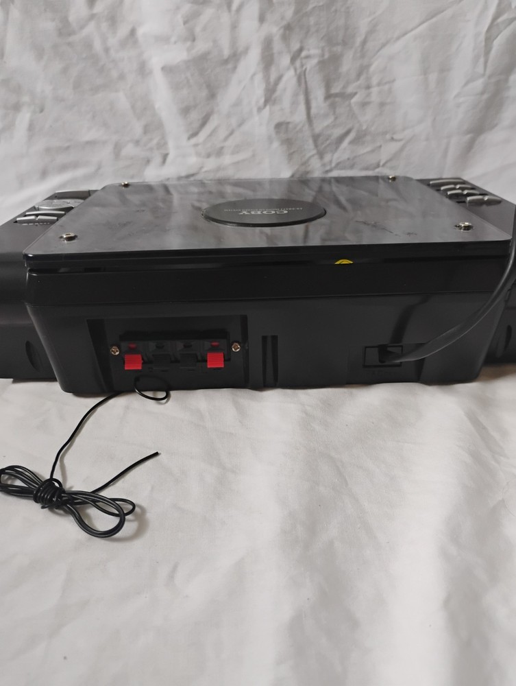 Coby CX-CD377 Micro Cd Stereo System Tested Works No Remote Or Speakers