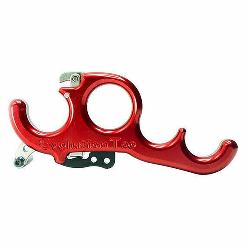 Carter Evolution Too 4 Finger Archery Release Aid, Red (RBEV5132)