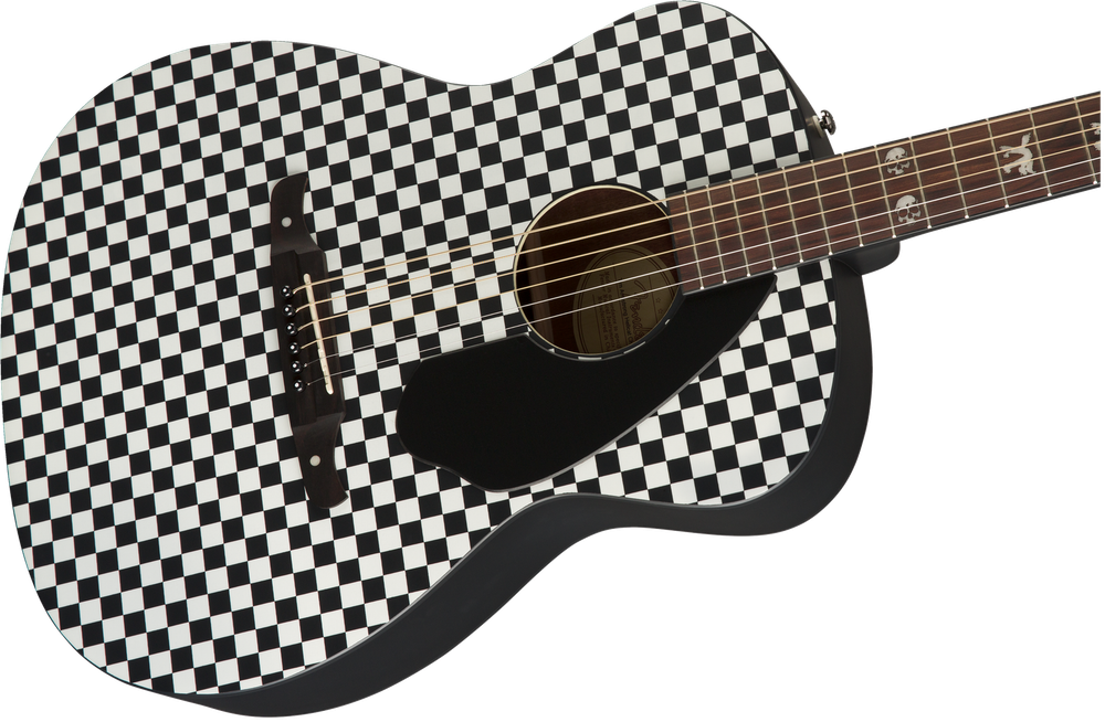 Fender Tim Armstrong Hellcat Checkerboard Acoustic Guitar