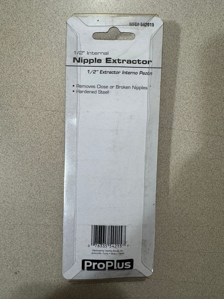 1/2" Internal Nipple Extractor, PROPLUS, 542015