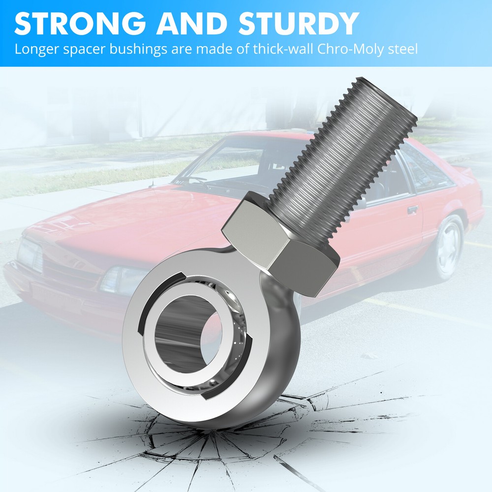 Adjustable outer tie-rod ends For Maximum Bump Steer Kit Manual Rack For Mustang