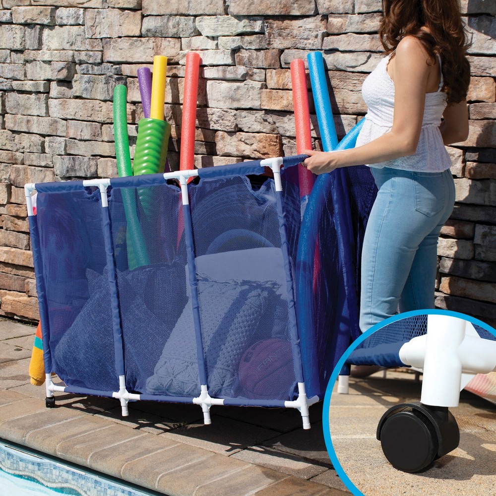 Pool Storage Mesh Rolling Organizer Extra Large