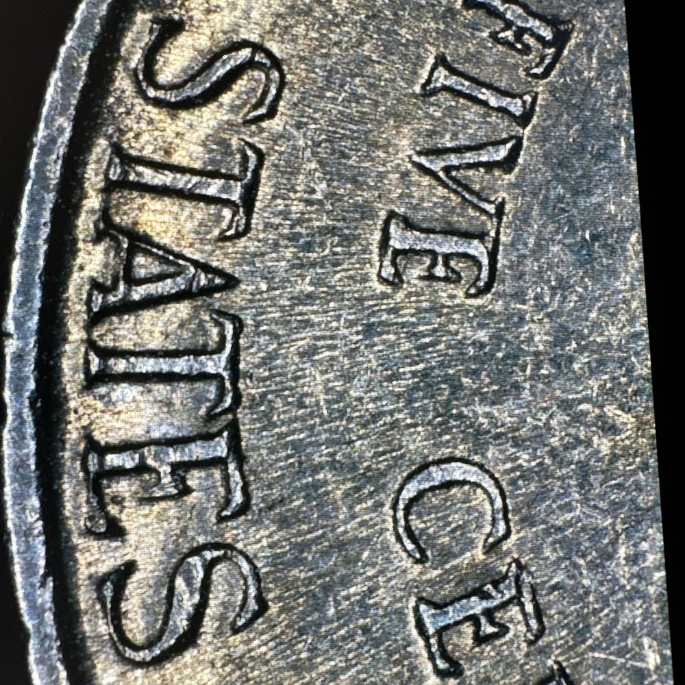 1996 P Nickel Struck Thru Grease Error Obverse & Reverse