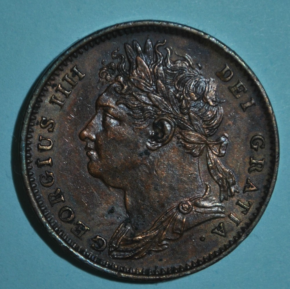 1825 Great Britain UK Farthing ((((2422