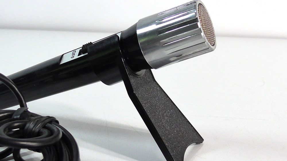 VINTAGE MICROPHONE WITH 5 PIN CONNECTOR + STAND