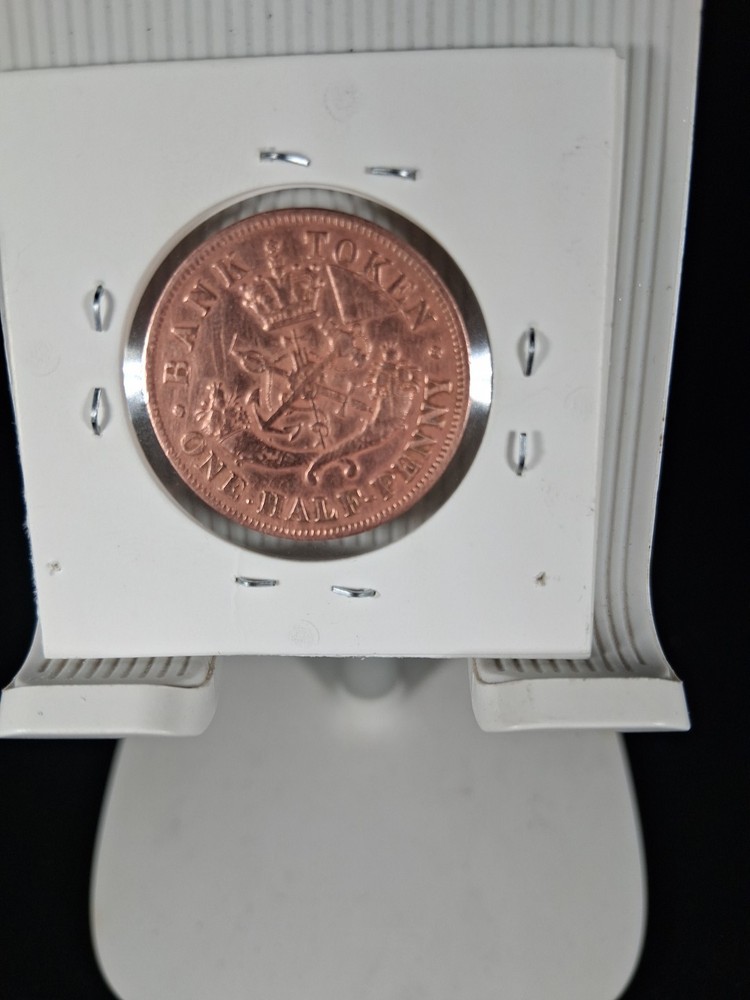 1857 CANADA 1/2 PENNY TOKEN