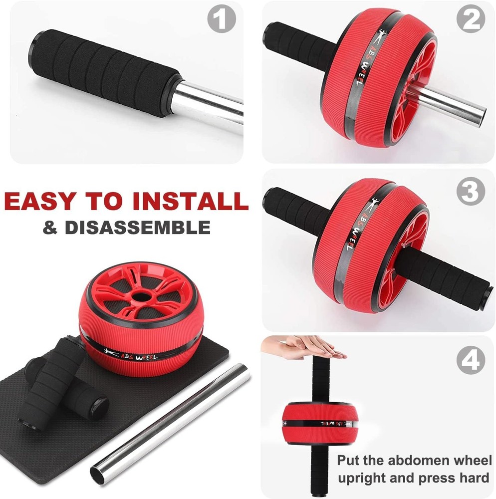 Ab Roller Wheel Abs Workout Equipment Abdominal & Core Strength Training