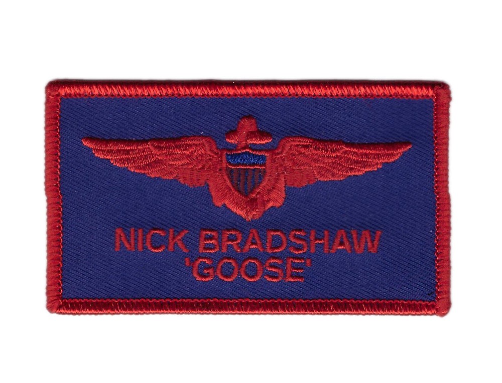 Goose Nick Bradshaw Top Gun Patch Sew on