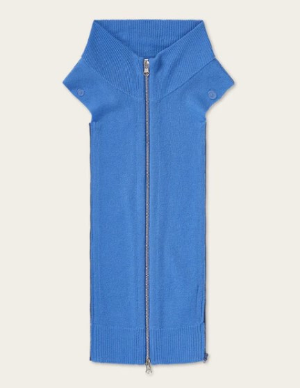 VERONICA BEARD Dickey Jacket Insert Blue Bonnet UPTOWN CASHMERE Turtleneck NWT