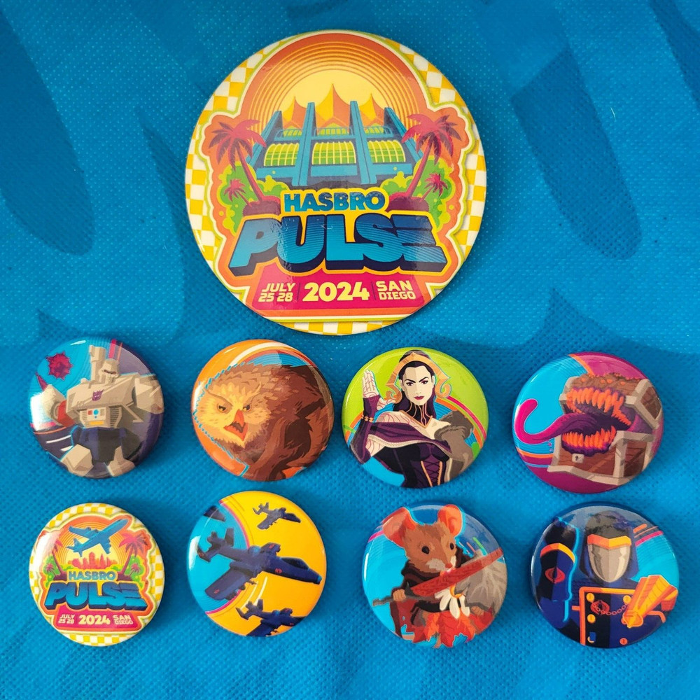 NEW! SDCC 2024 HASBRO PULSE BOOTH PIN SET - 9 PINS!