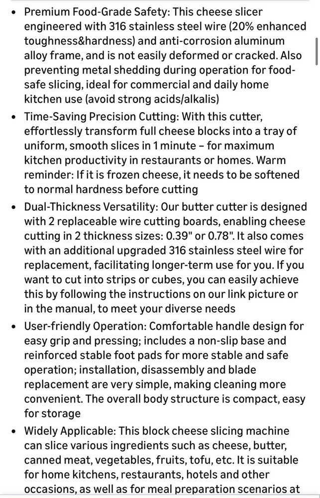 Commercial Cheese Slicer