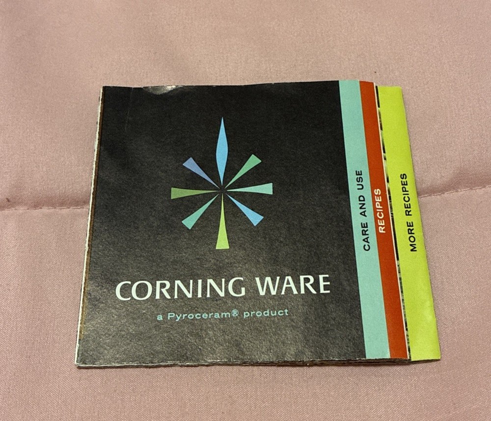 CORNING WARE ADVERTISING REFERENCE INFORMATION FOLD OUT BOOKLET PAMPHLET RETRO