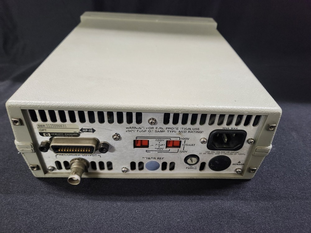 HP 437B: High Performance Single Channel Average Power Meter, AS-IS