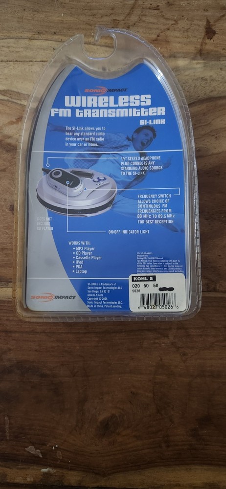 SONIC IMPACT WIRELESS FM TRANSMITTER,