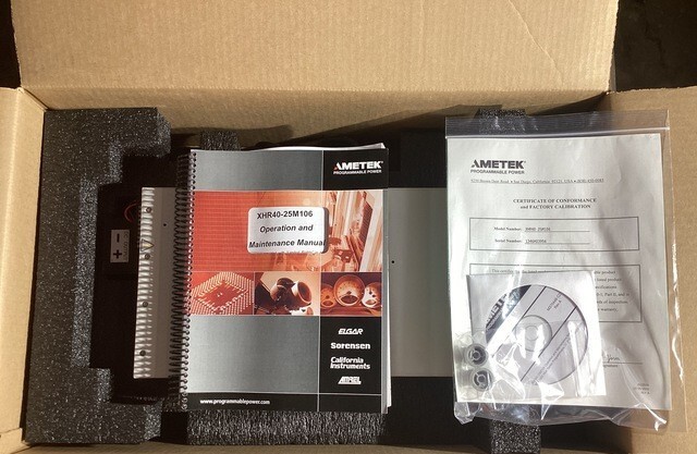 Ametek Sorensen XHR40-25 M106 DC Power Supply 0-40V 0-25A (Xantrex) 25M106
