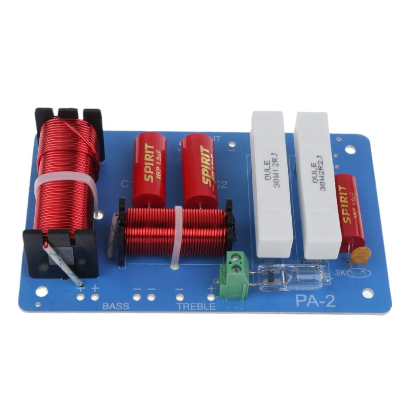 2 Way Speaker Frequency Divider Module Treble Bass Hi-Fi Crossover Filter