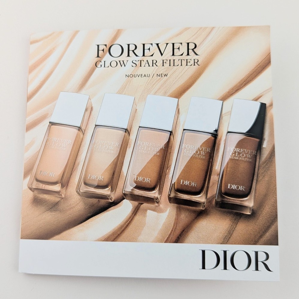 Dior Forever Glow Star Filter Multi-Use Glow Booster 9-Shade Sample Card