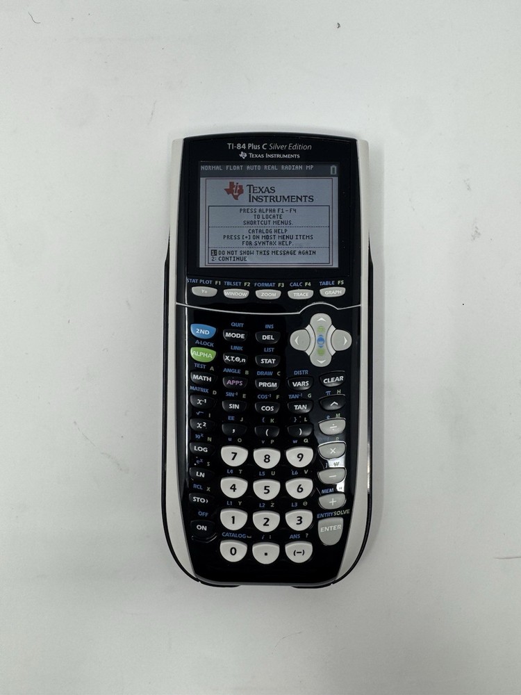 Texas Instruments TI-84 Plus C Silver Edition Graphing Calculator - Black