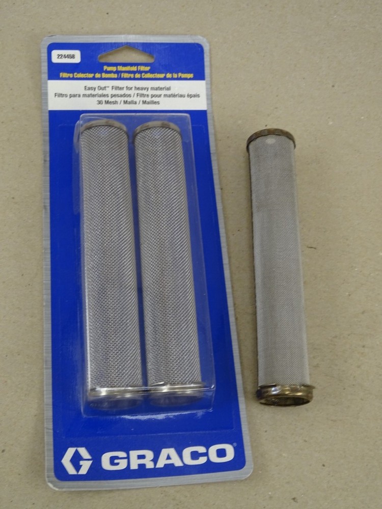 Graco Mesh Strainers, Two 30 Mesh & One 60 Mesh , 224458