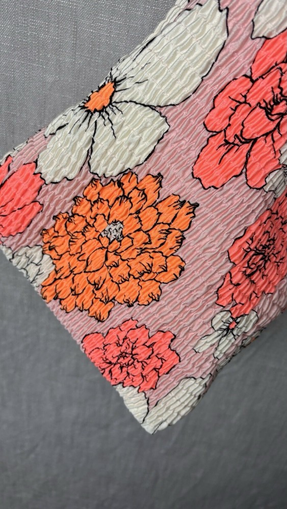 TRIANGL Orange Floral Drawstring Bag Only