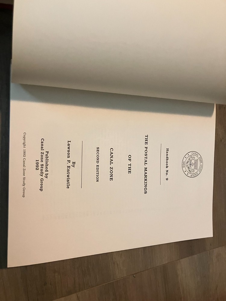 Canal Zone Stamps, Plass Brewster & Salz 1986 + Postal Markings Handbook 9 Lot