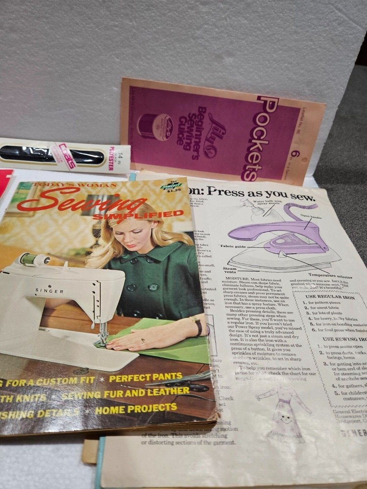 Wicker Sewing Basket Singer Buttonholder Sears Electric Scissors +