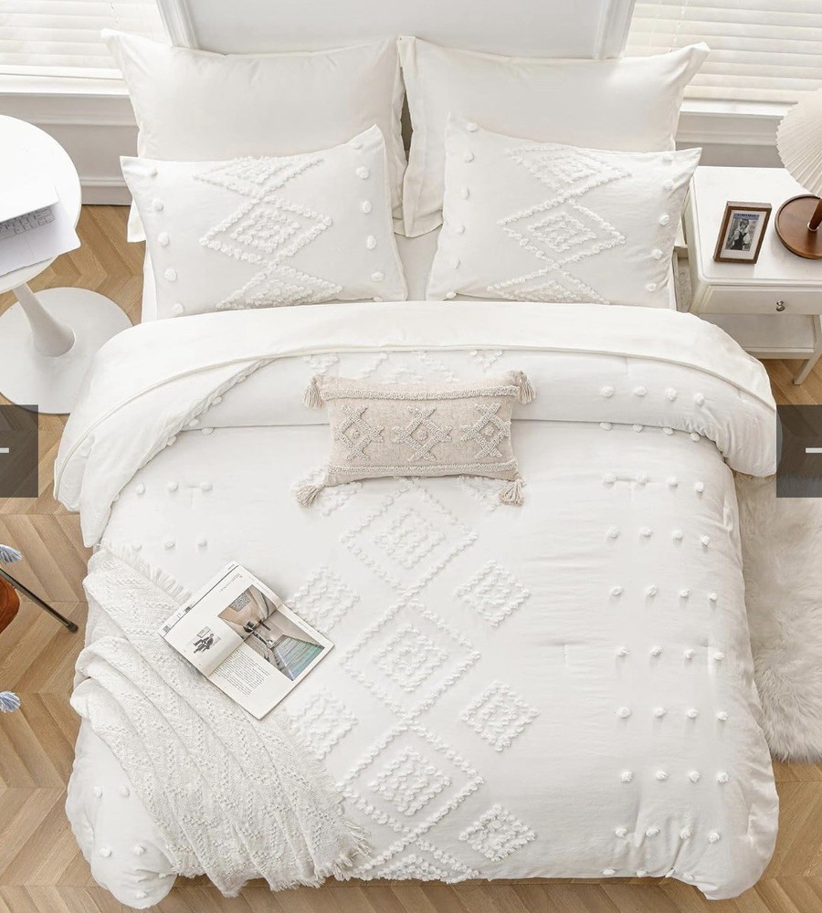 New Meila King Size Bed Set Beige