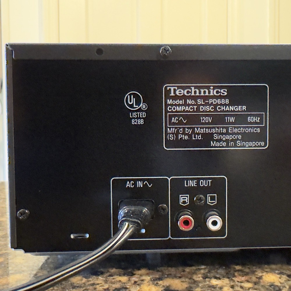 TECHNICS SL-PD888 5 Compact Disc Changer MASH CD Player 30 Day Guarantee