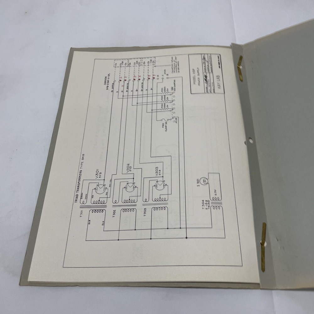 Kay Lab Model 110P Power Unit Manual
