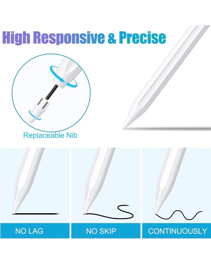 Universal Stylus Pen for iPad iPhone Android Windows – Rechargeable Touchscreen