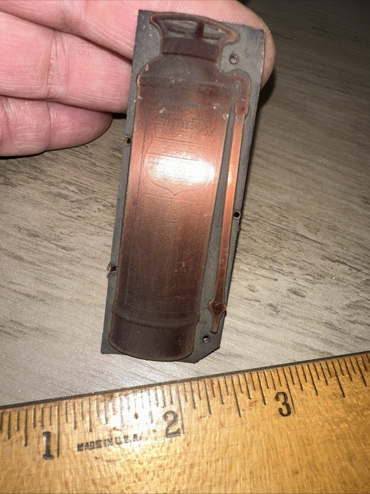 Printing Block “ Old Copper Fire Extinguisher “