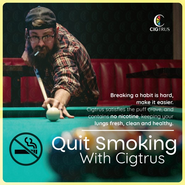Cigtrus Quit Smoking Aid – Natural Smokeless Inhaler-1Piece -Lemon Lime