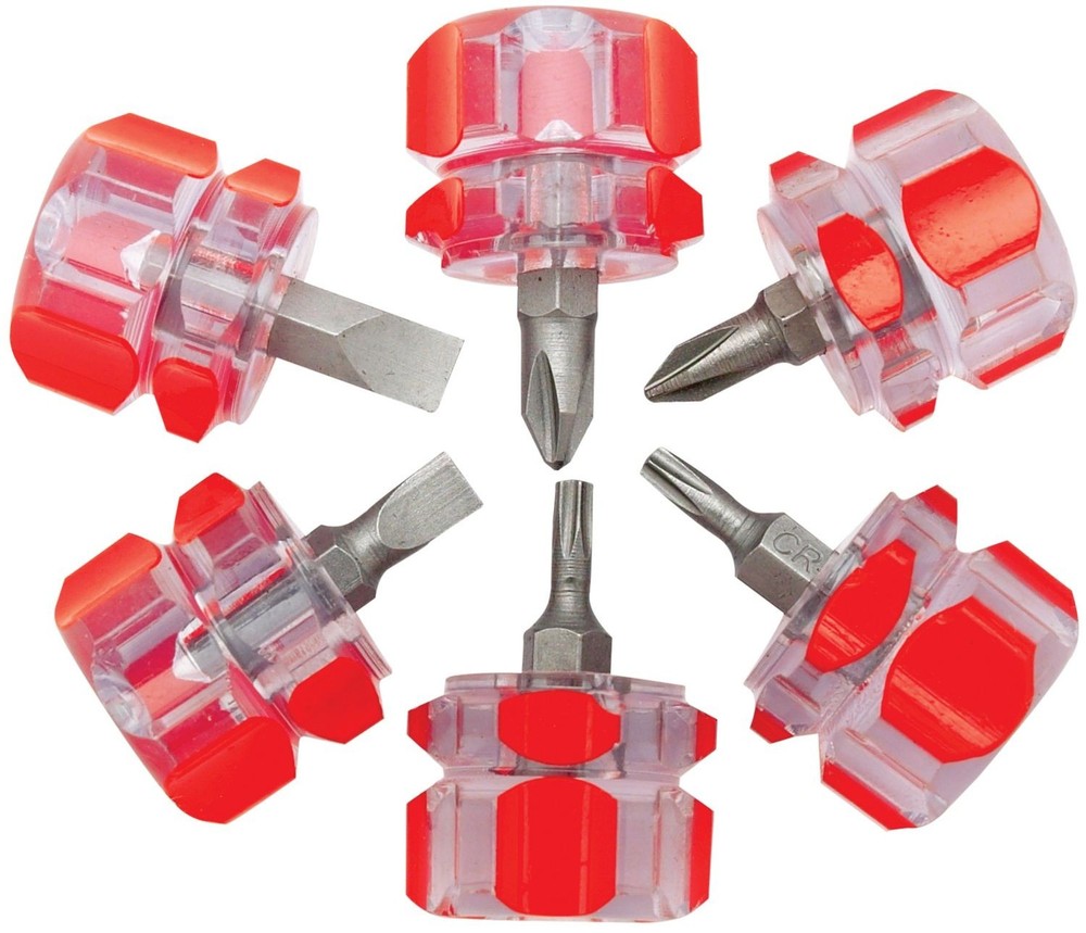 Performance Tool 1420 6 Piece Mini Stubby Screwdriver Set