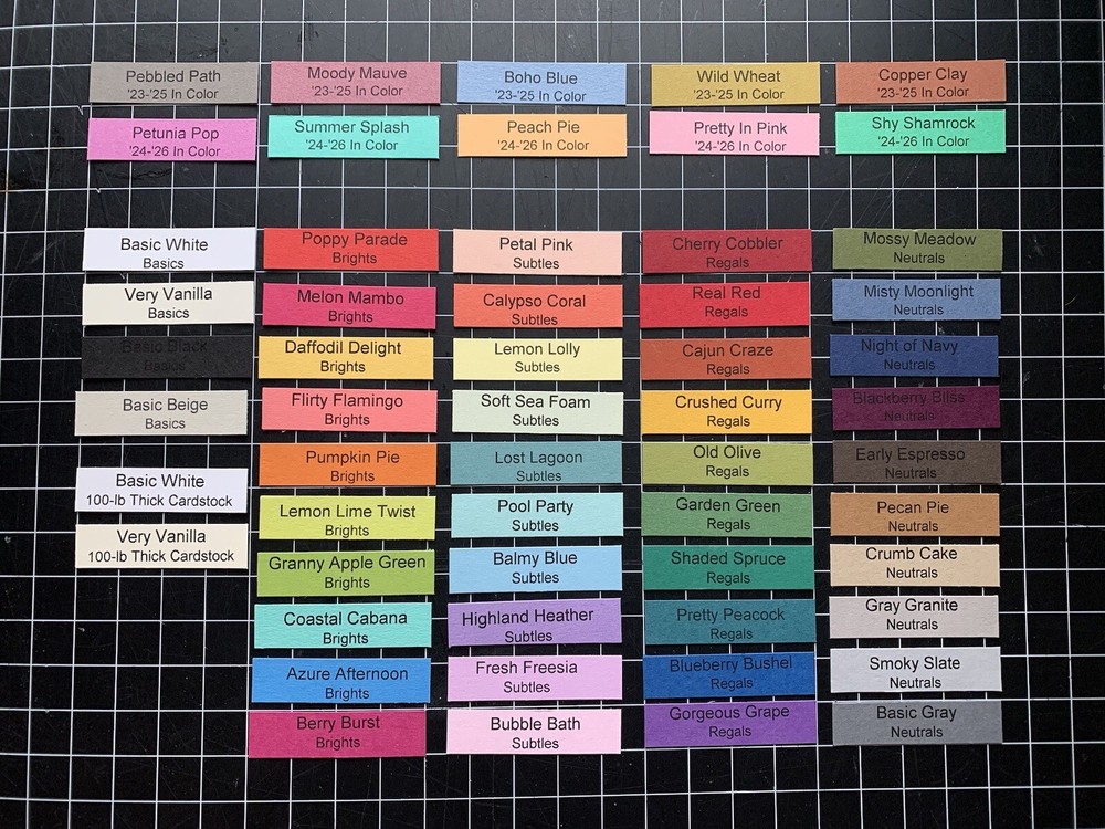Stampin Up Current Colors 56 File Tabs Hanging Folder Tabs