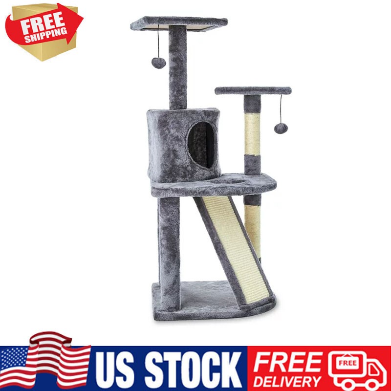 5-Level Multi-Functional Cat Tree Tower Activity Center Playing House Condo 45"
