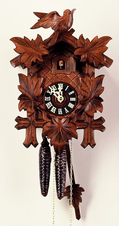 Cuckoo Clock Five leaves, bird 1.0020.01.E NEW