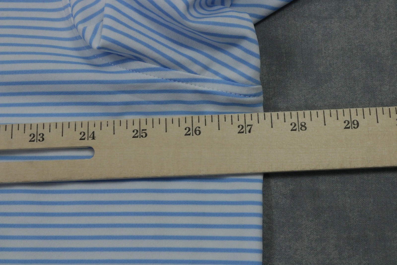 2027 PGA Frisco Polo Shirt Mens 2XL Blue Striped Performance Golf Vineyard Vines